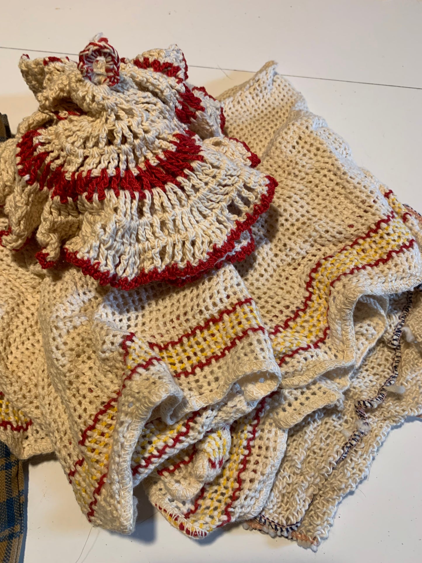 Lot Early 1900s Kitchen Linens 1910s