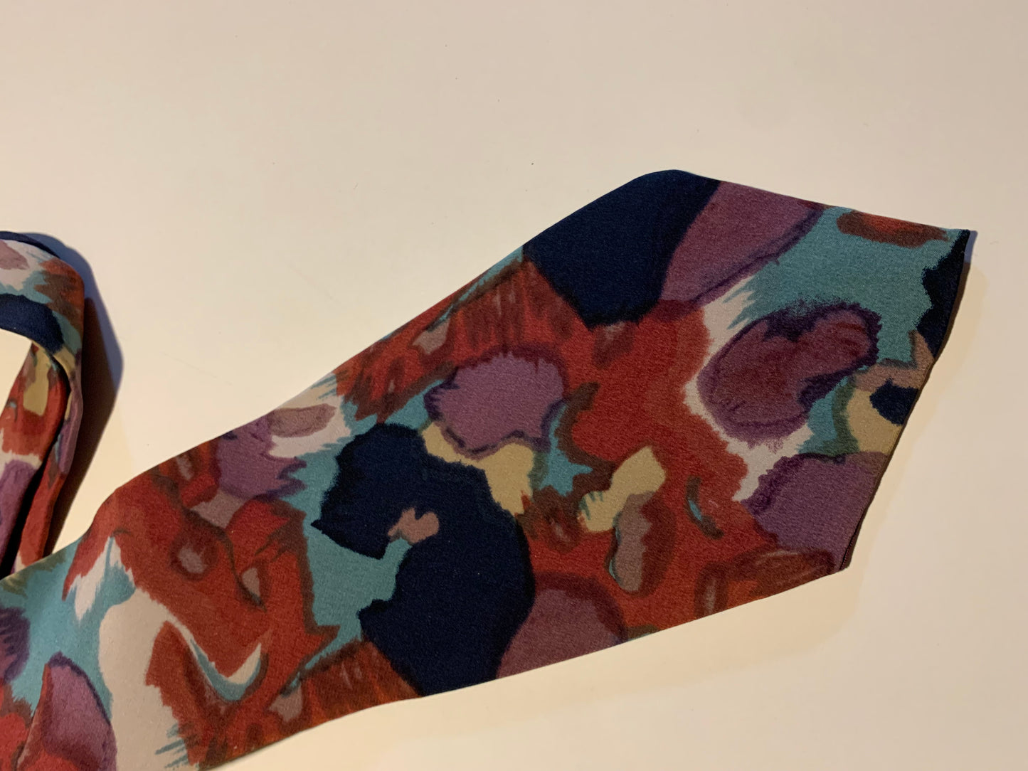 Watercolor Design Pierre Cardin Tie circa 1990s