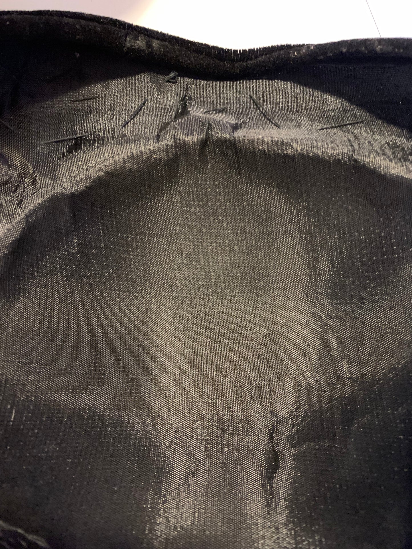 Pearl and Gold Bead Dotted Black Velvet Cocktail Hat circa 1950s