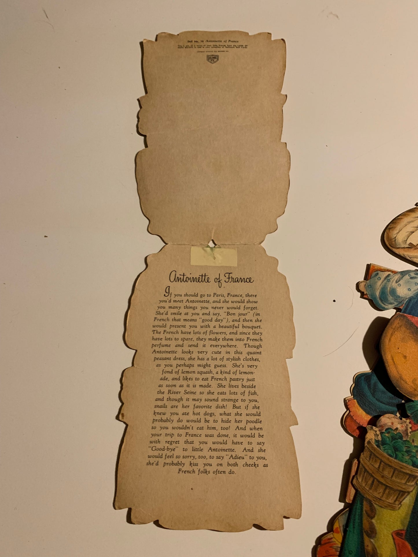 Hallmark Land of Make Believe and Dolls of the Nations Cards Set 8 1940s