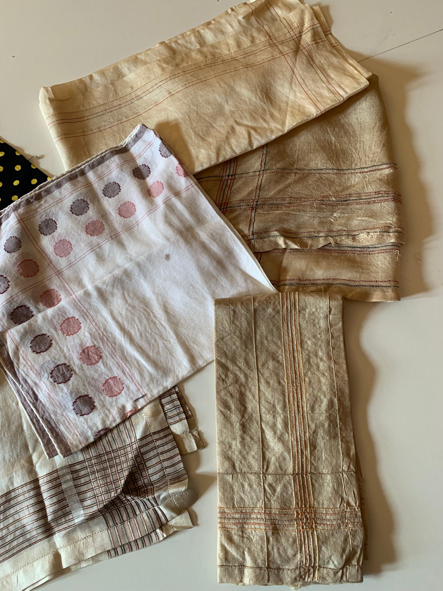 Lot 8 Men's Handkerchiefs Pocket Squares circa 1950s