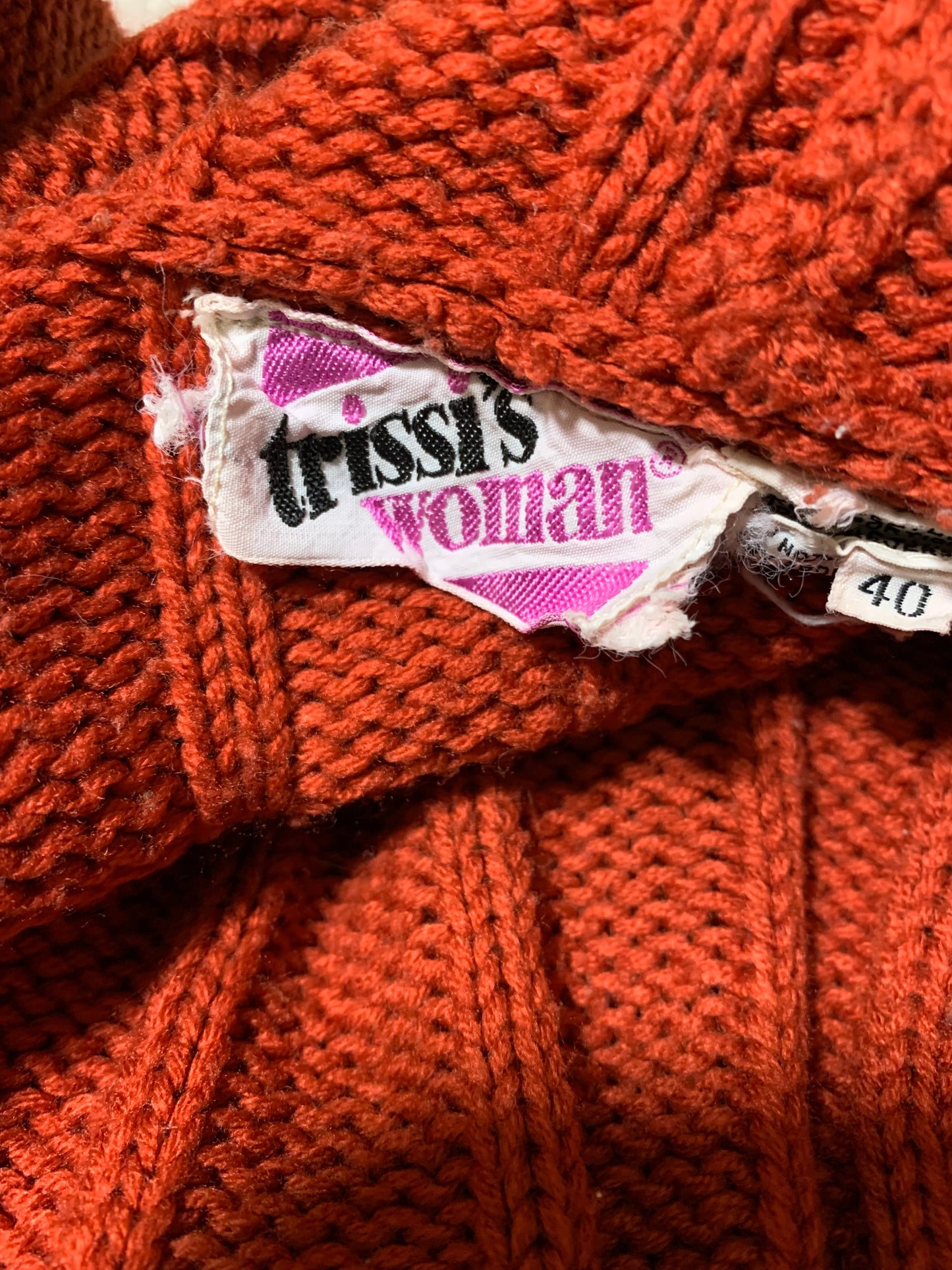 Cinnamon Hooded Sweater with Suede Patchwork Front circa 1970s