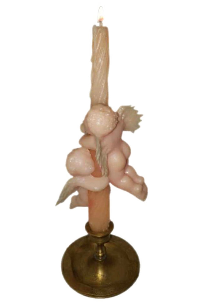 Celestial Cherub Candle Huggers Thermoplastic 1960s
