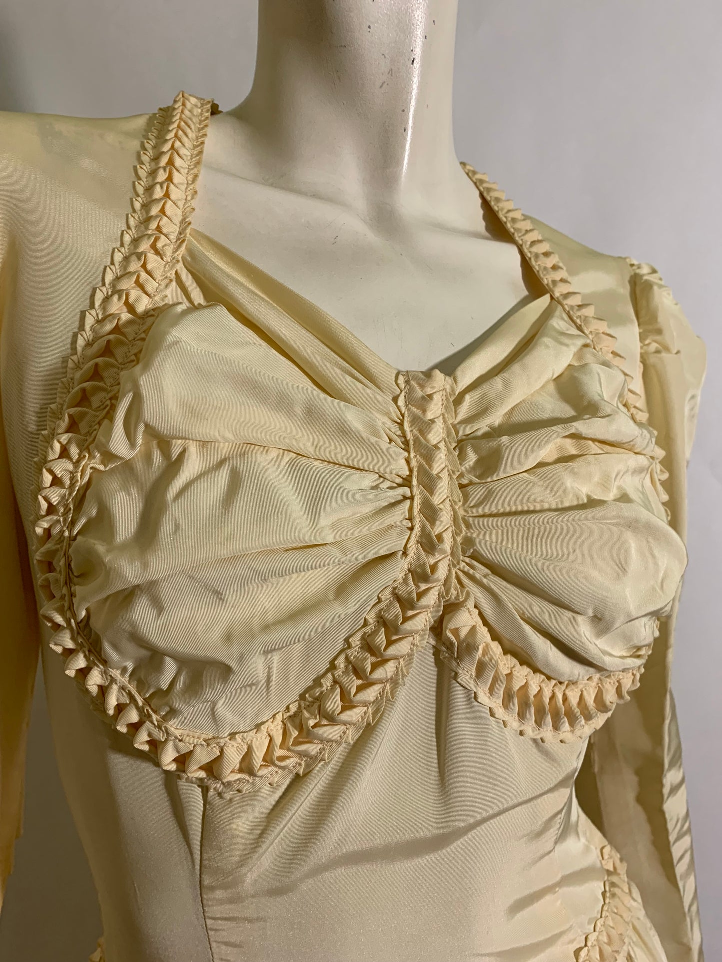 Candlelight Medieval Inspired Wedding Dress circa 1940s