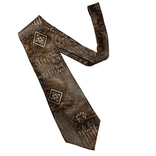 Silver Architecture Design Men's Tie circa 1990s