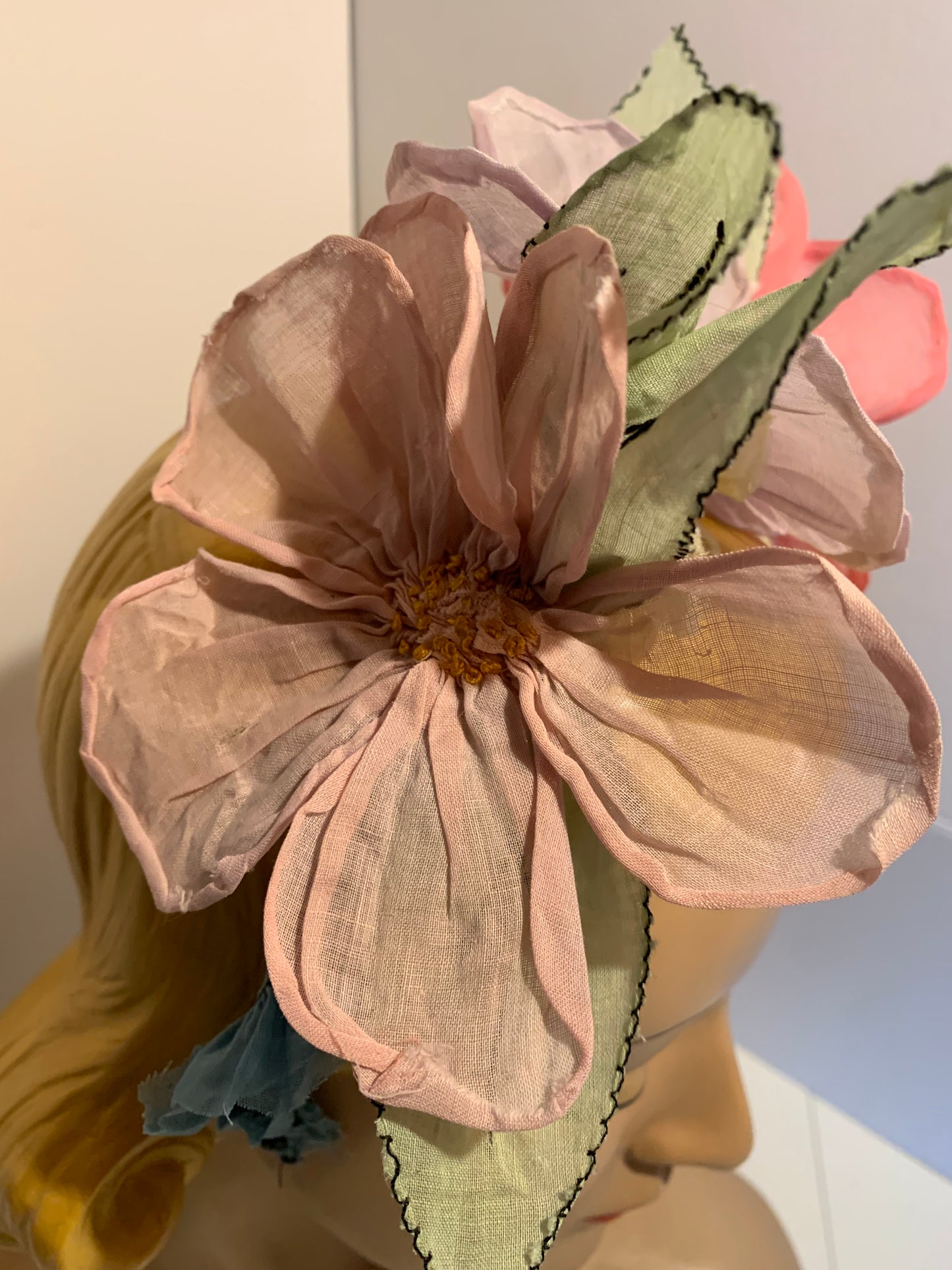 Midsommar- the Reimagined 1920s Batiste Cotton Pastel Flower Headband