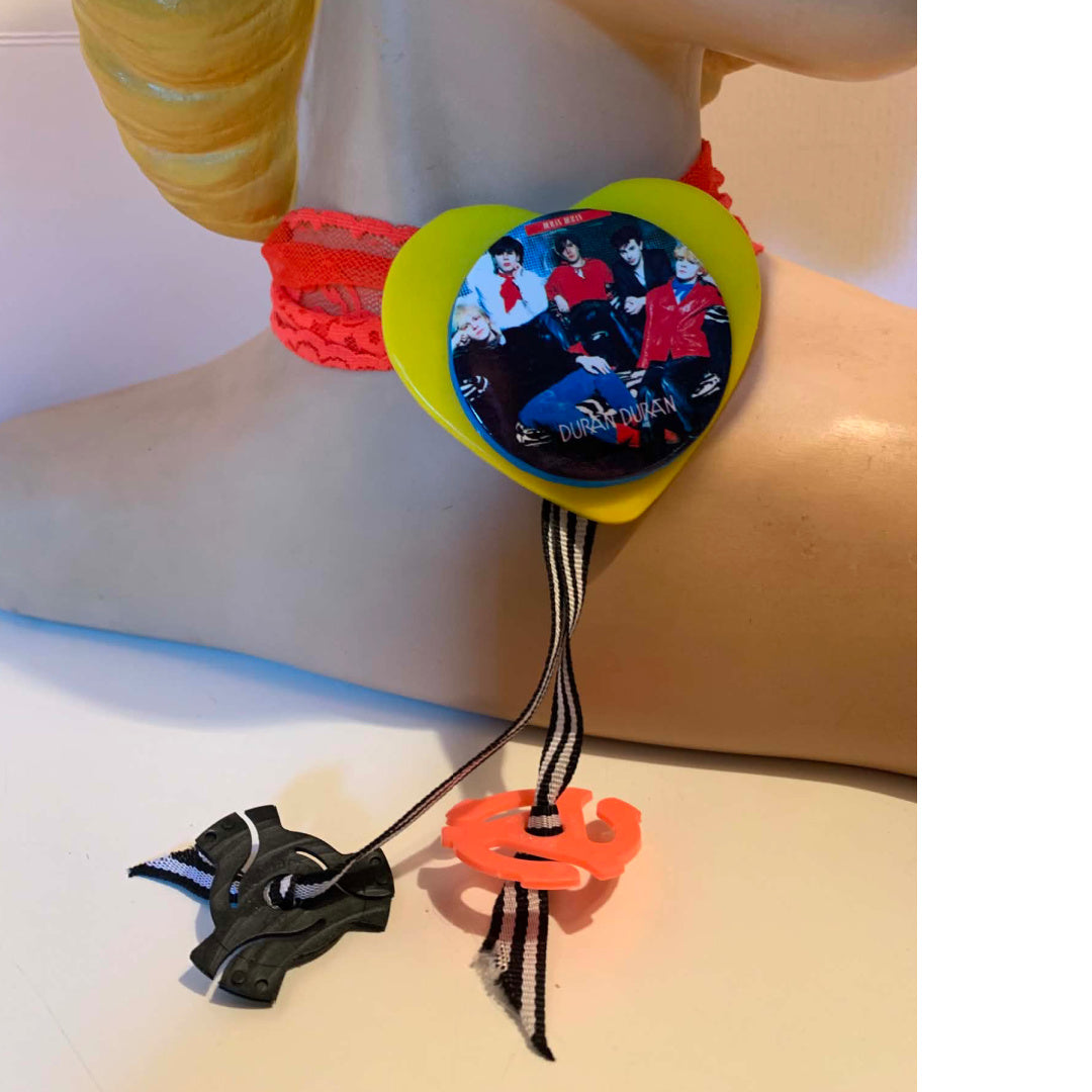 Night Boat- the Vintage Duran Duran Pin Choker Necklace