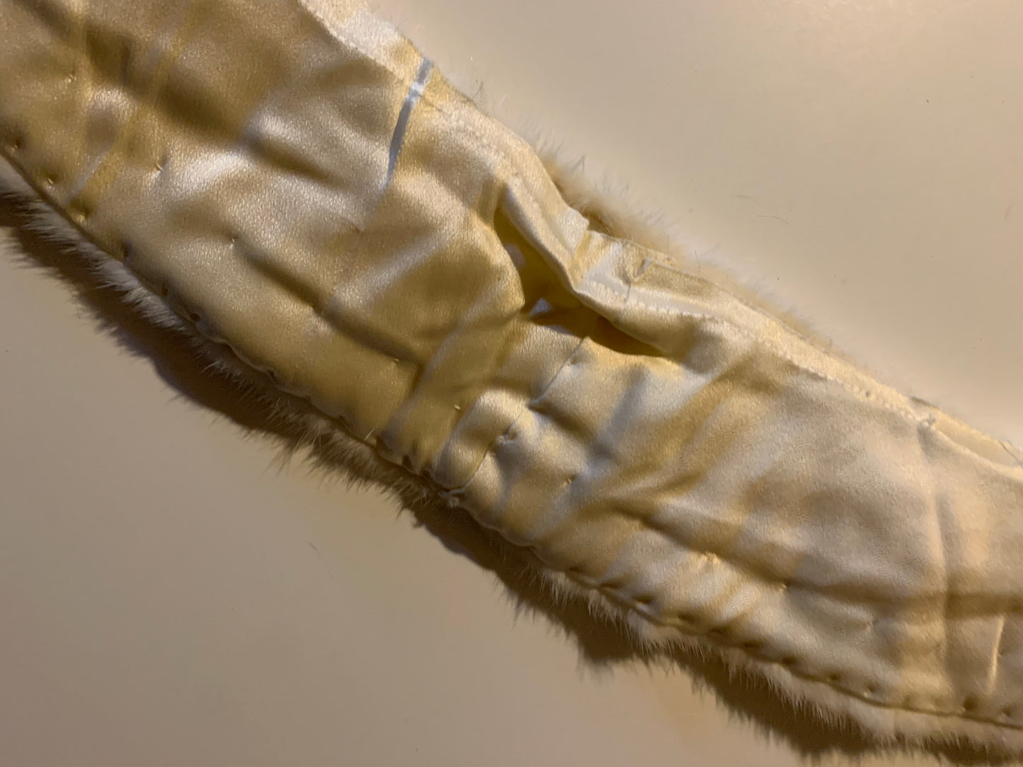 Winter White Genuine Mink Collar circa 1960s