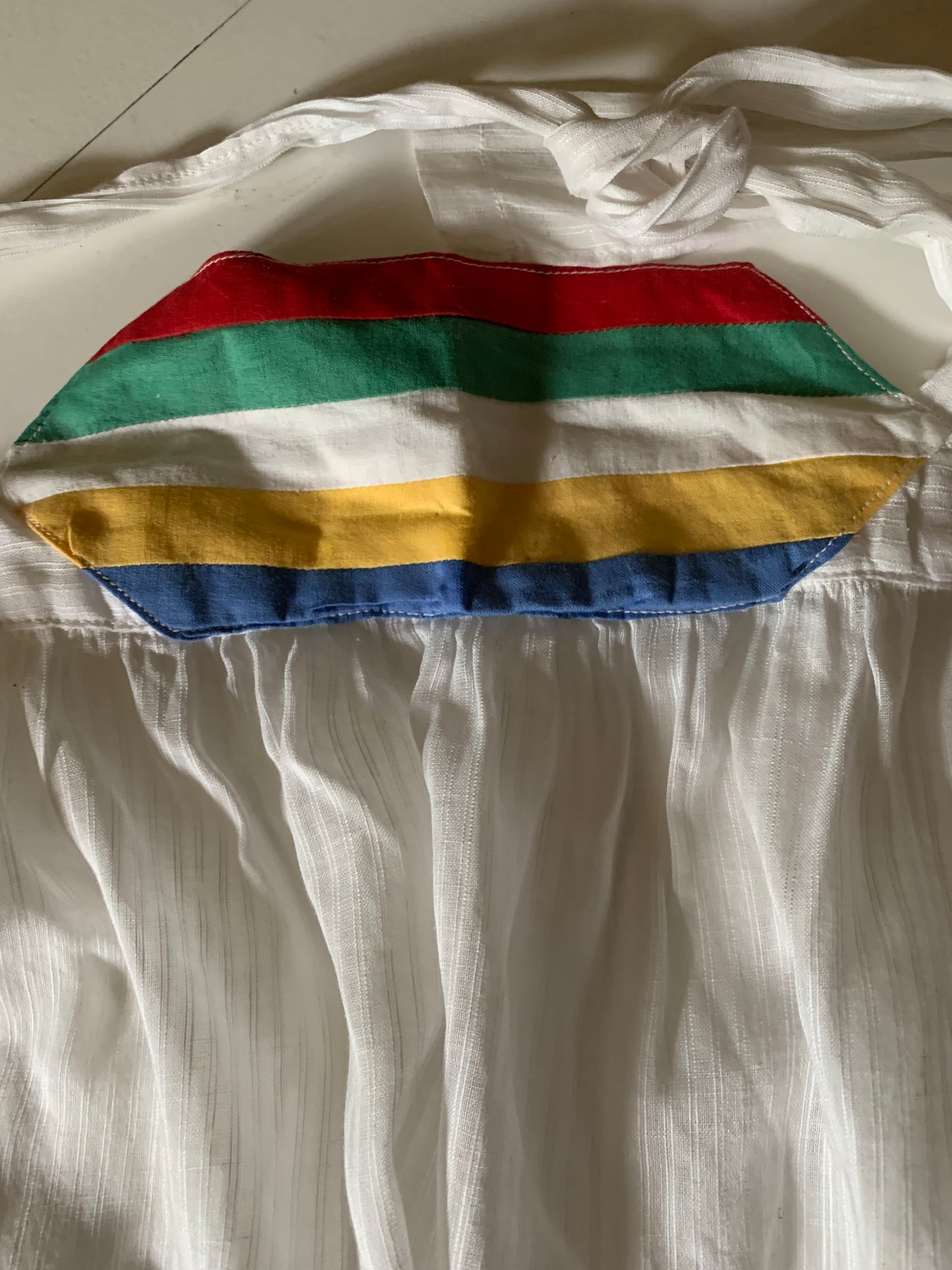 Masonic Star Colorblocked Waist Apron circa 1930s