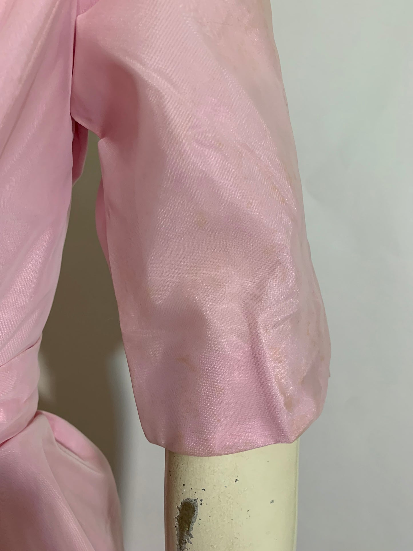 Baby Pink Cocktail Dress with Overskirt and Bow Dress circa 1960s