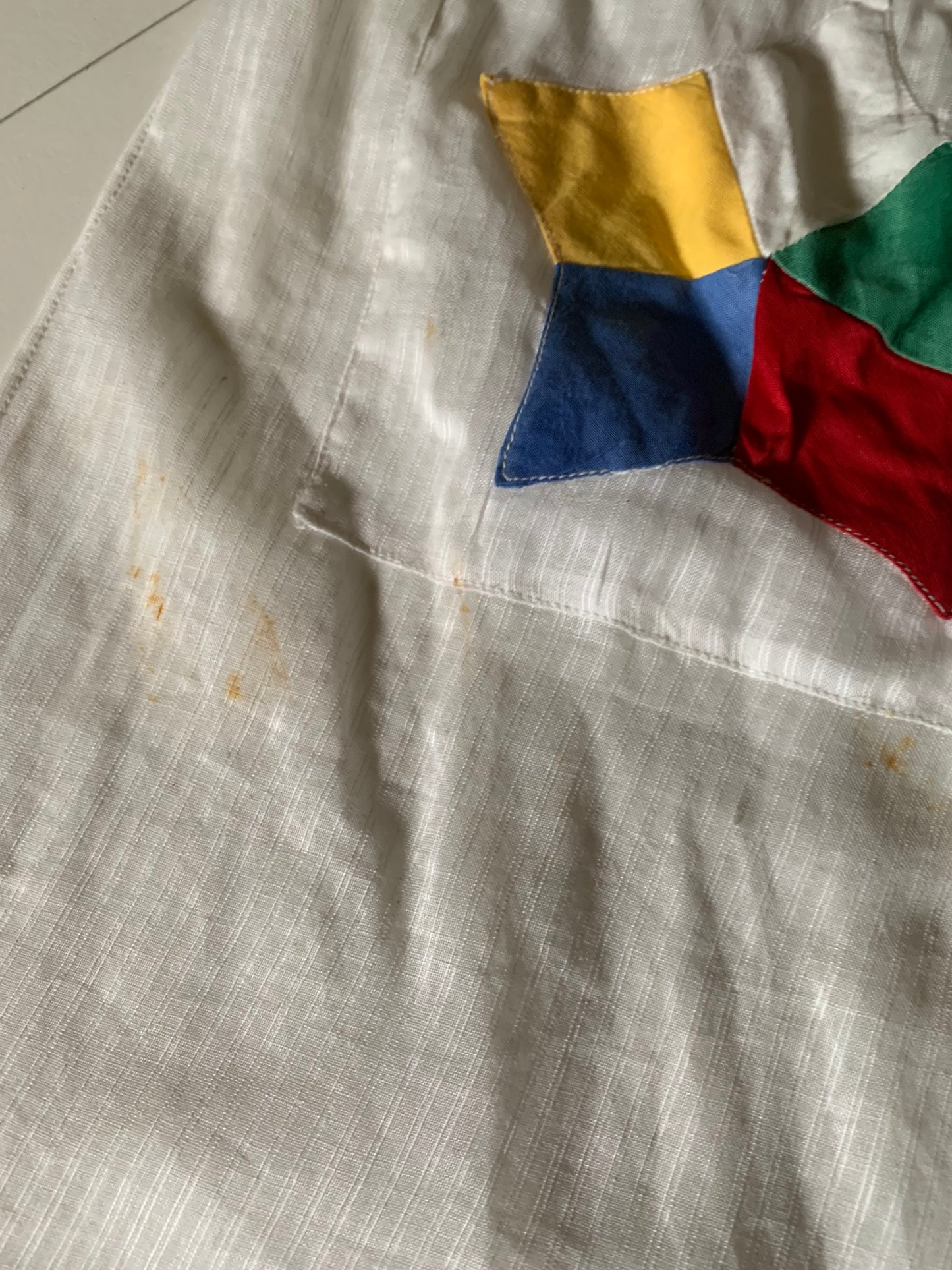 Masonic Star Colorblocked Waist Apron circa 1930s