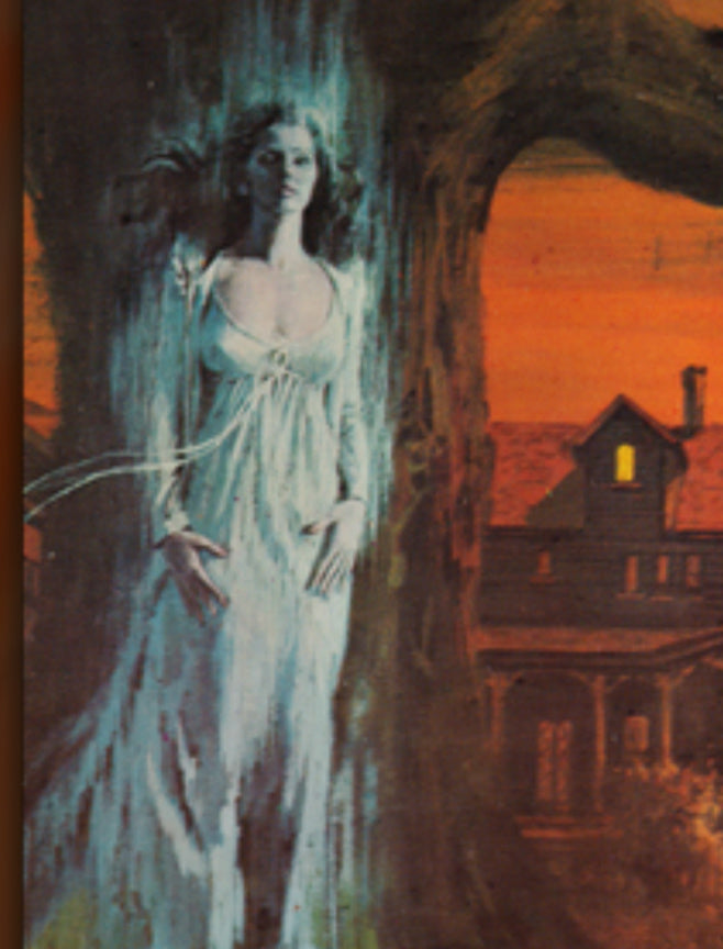 Romantic Porcelain White Nylon Nightgown & Robe Peignoir Set with Ribbons and Lace circa 1970s