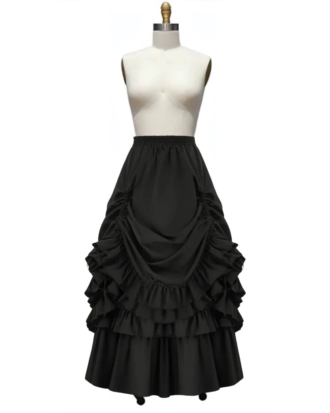 Drapery- the Cinched and Draped Victorian Inspired Full Skirt 3 Colors