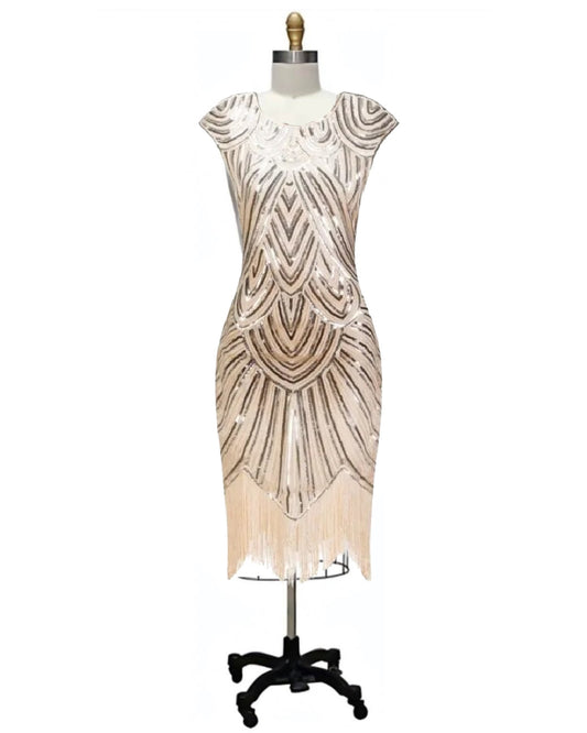 Bessie- the Fringed Flapper Style Sequined Dress 9 Colors