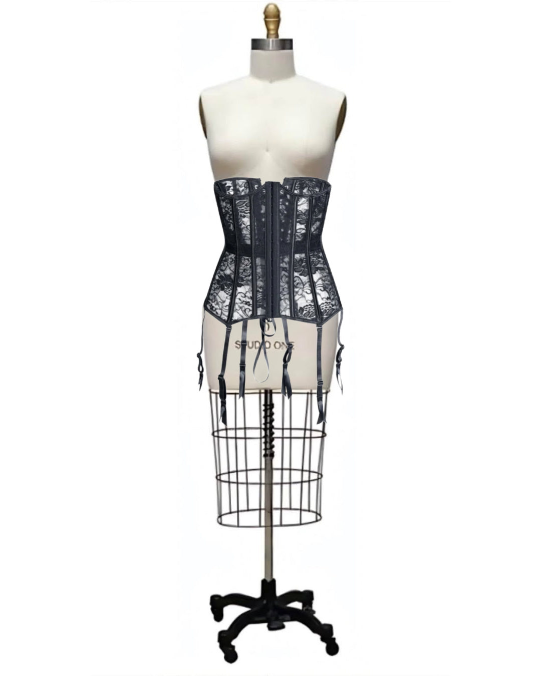 Hourglass- the Retro Paneled Mesh or Lace Boned Waist Cincher 9 Styles