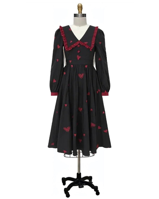 Blackheart- the Full Skirt Victorian Inspired Dress