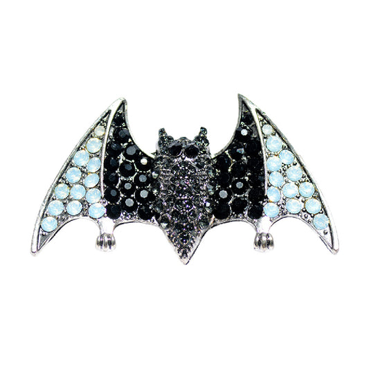 Spoopy- the Rhinestone Bat Brooch