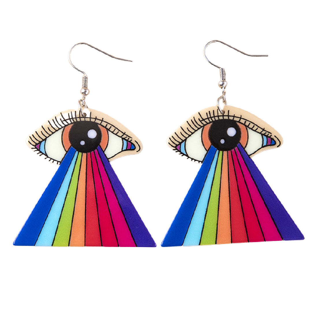 Visions- the Rainbow Eye Dangle Earrings