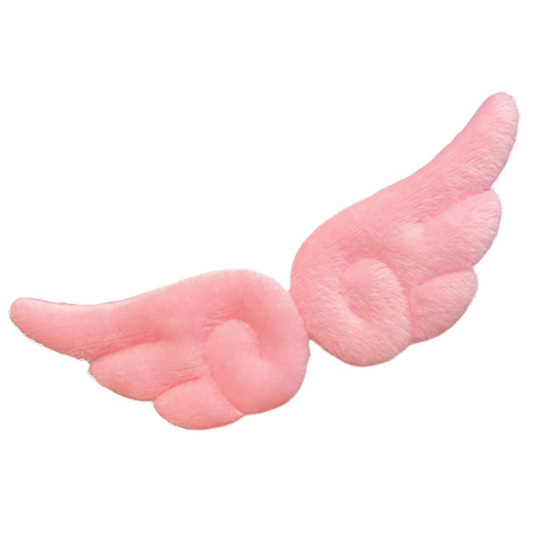 Angel- the Pink Plush Angel Wing Hair Clips