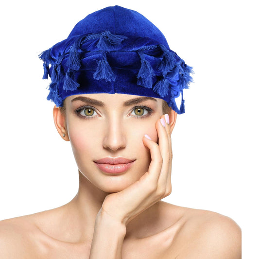 Young Turk- the Turkish Inspired Tasseled Velvet Wrap Cap 8 Colors