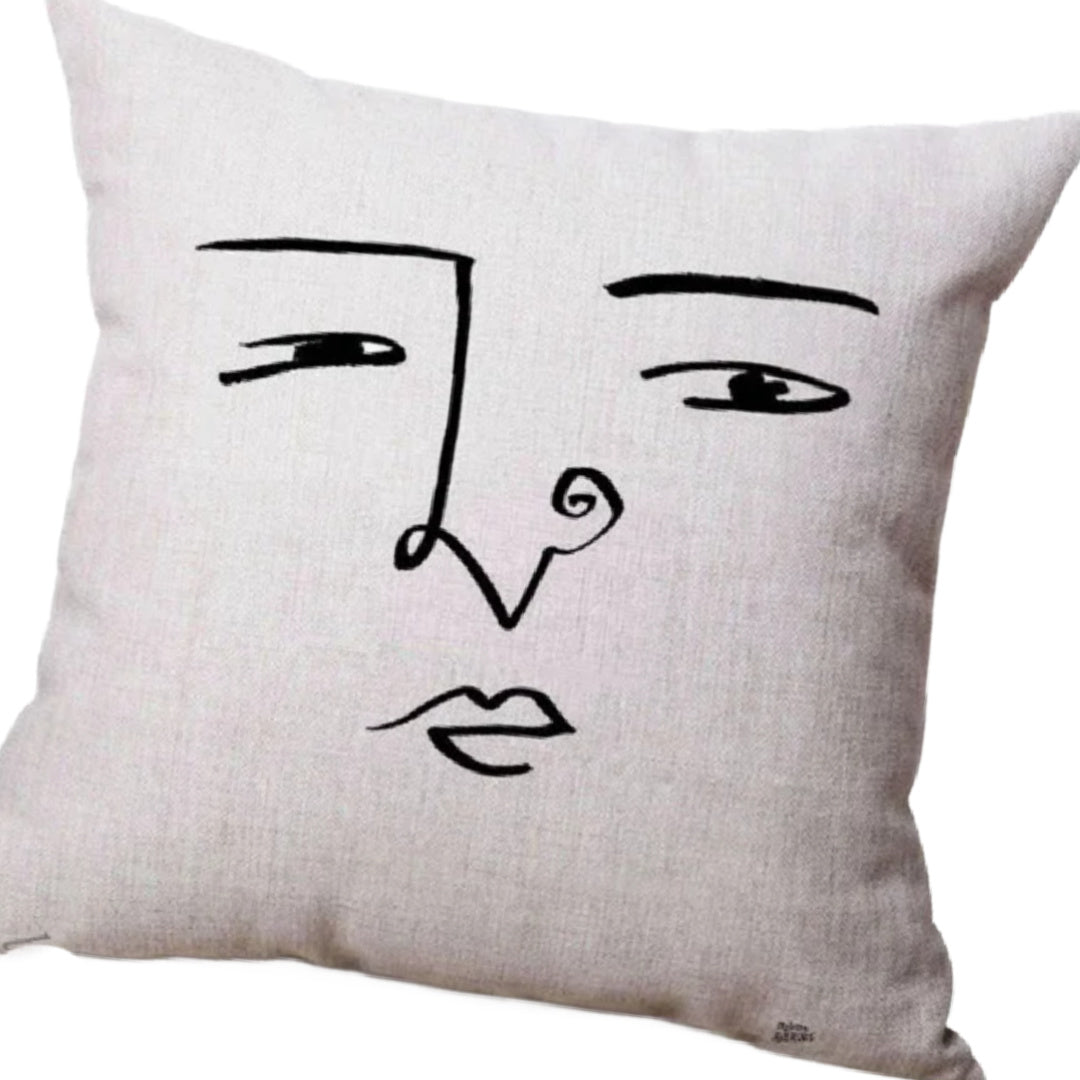 Saul- the Facial Feautures Sketchwork Pillow Case Collection 6 Styles