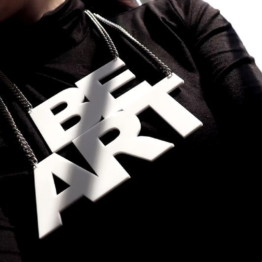 BE ART- the Big Letter Acrylic Necklace