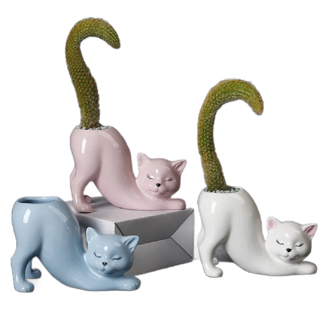 Kitschy Cats- the Kitty Cat Mini Vase 3 Colors