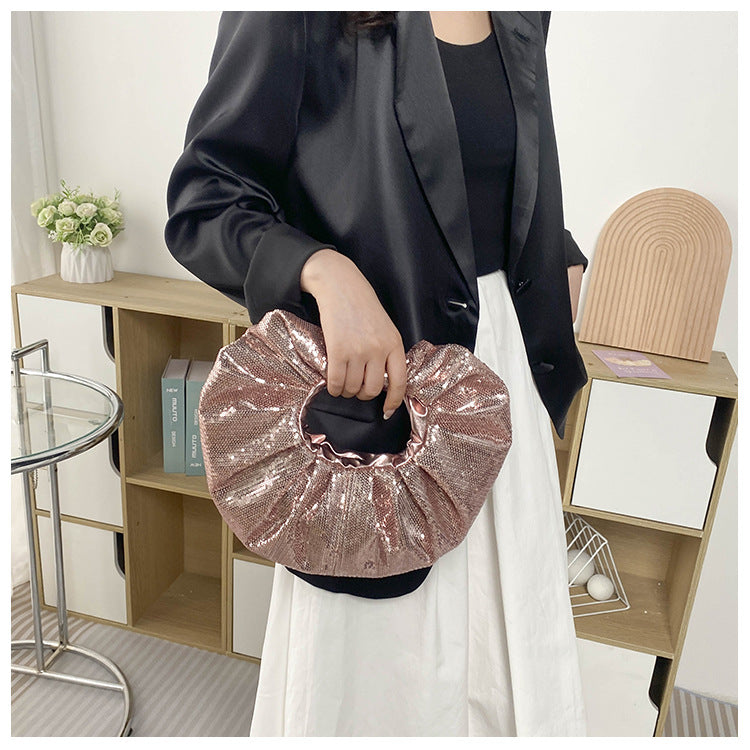 Disco Ball- the Sequined Round Zippered Handbag 5 Colors