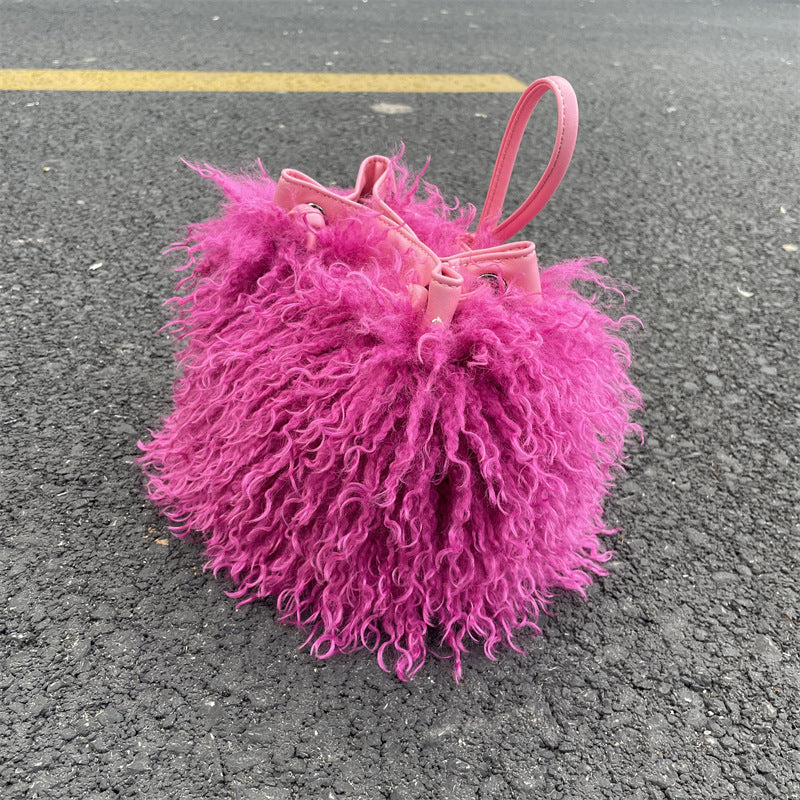 Carpet Bagger- the Faux Fur Chain Strap Handbag 8 Colors