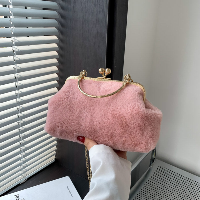 Teddy- the Plush Pretty Chain Strap Evening Handbag