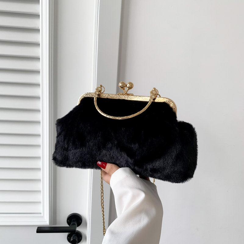 Teddy- the Plush Pretty Chain Strap Evening Handbag