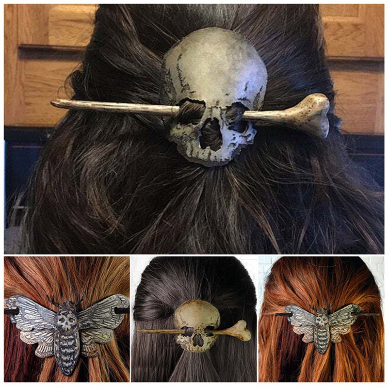 Boned- the Skull and Bone Hair Pin Set