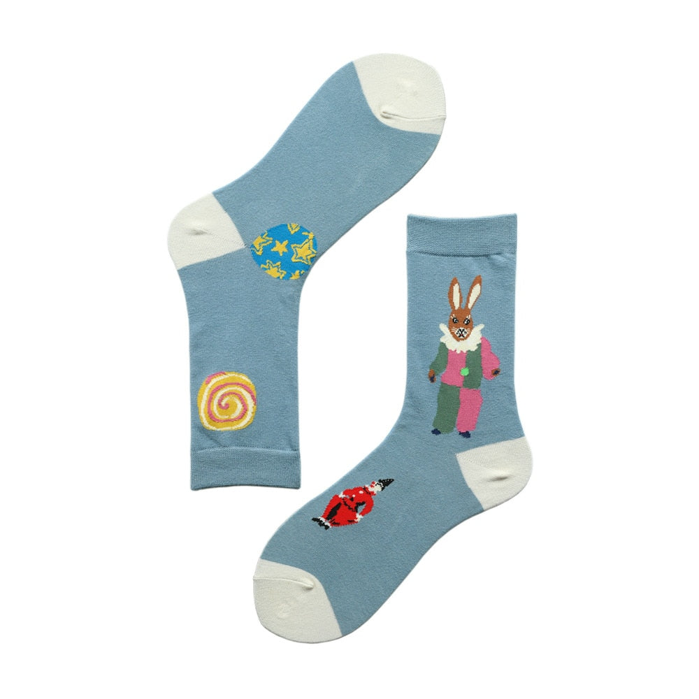 Fairytales- the Woodland Fairy Tale Animal Embroidered Sock Collection 21 Styles