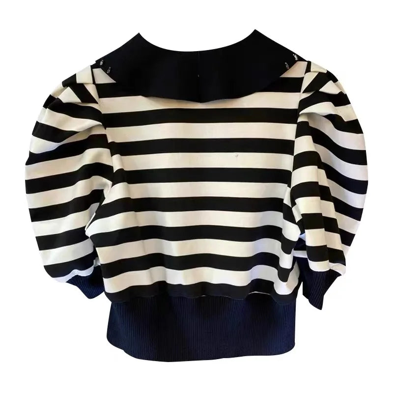 OuiOui- the French Girl Striped Knit Top