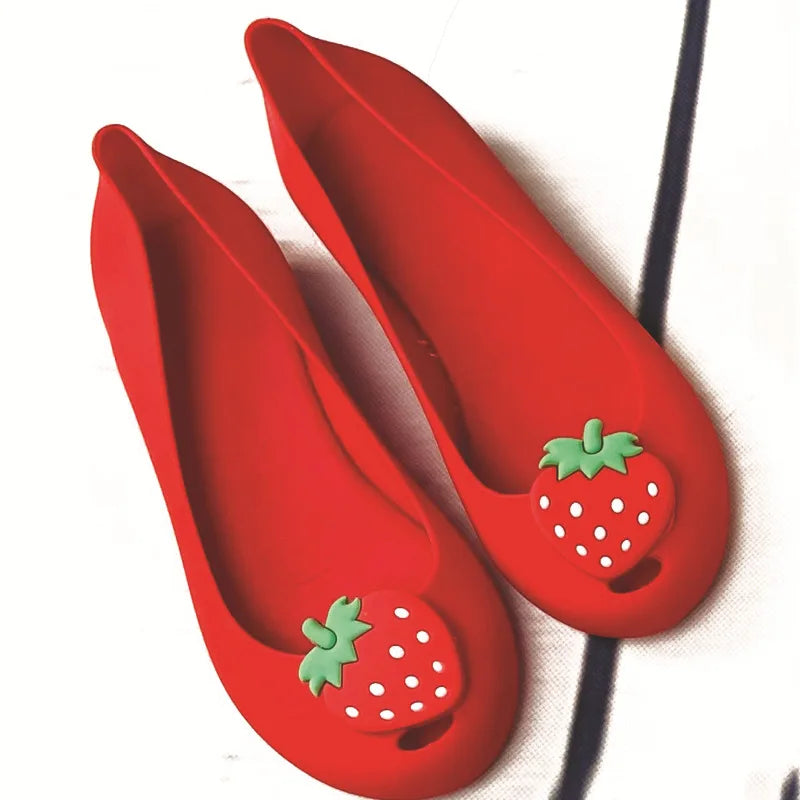 Tutti- the Fruity Bright Colored Peep Toe Flats Collection