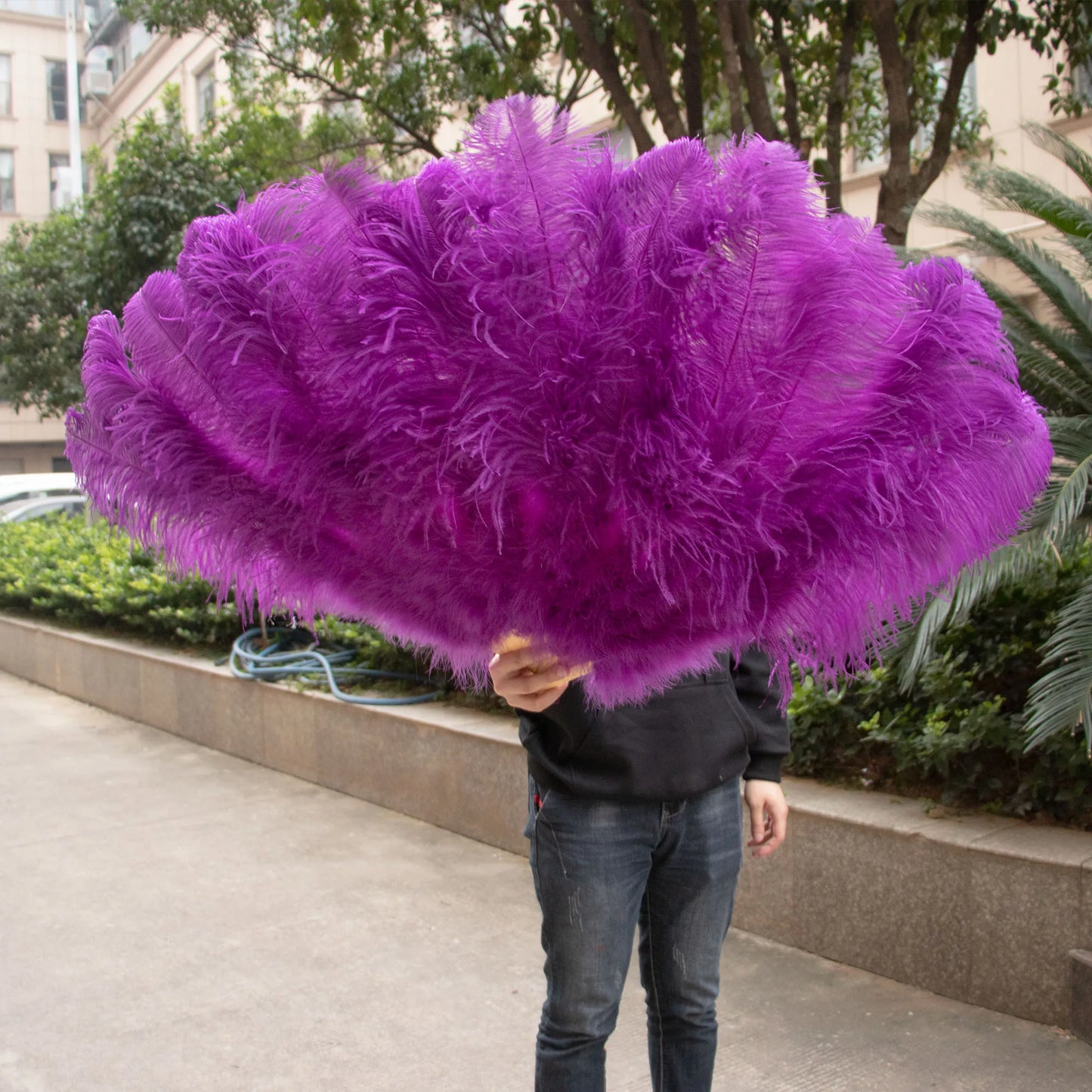 Sophie- the Burlesque Feather Fan S or L 20 Colors