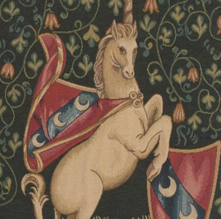 Woodland- the Medieval Mythical Unicorn Tapestry Rug