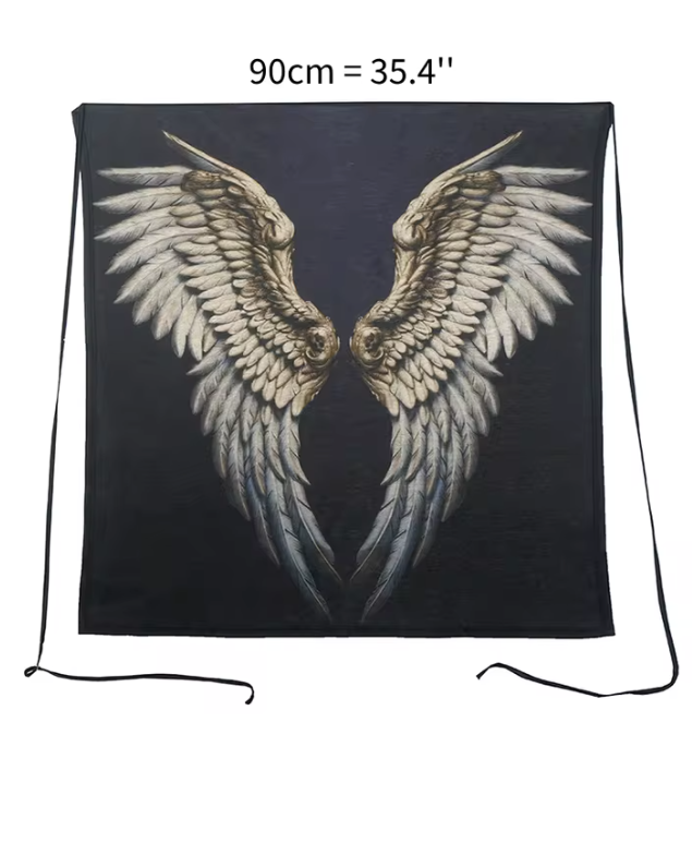 Nike- the Black and Wing Feather Wing Dress and Scarves