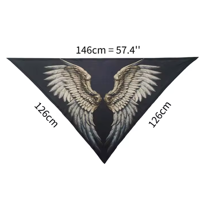 Nike- the Black and Wing Feather Wing Dress and Scarves