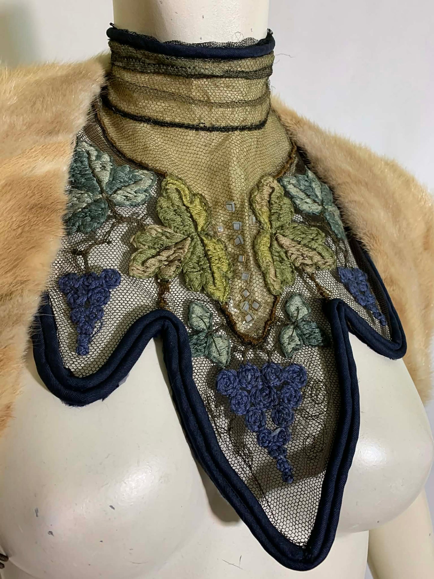 Vicereine Reimagined Victorian Bodice Neckline and Fur Collar