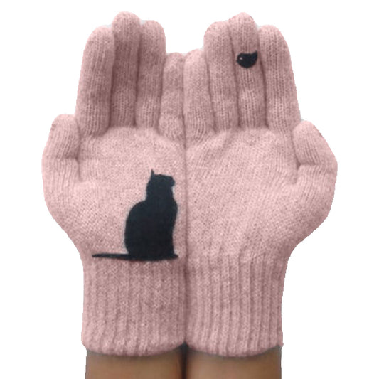 Lovebird- the Kitty and Bird Gloves