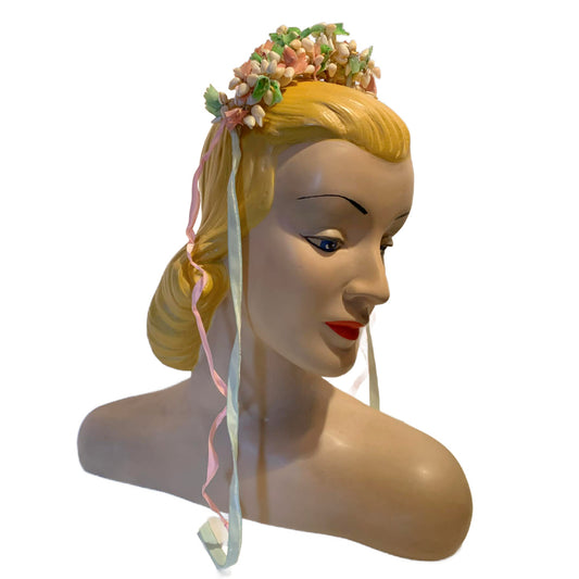 The Conchologist Reimagined Seashell and Celluloid 1930s Piece as Floral Headpiece, Necklace or Bracelet