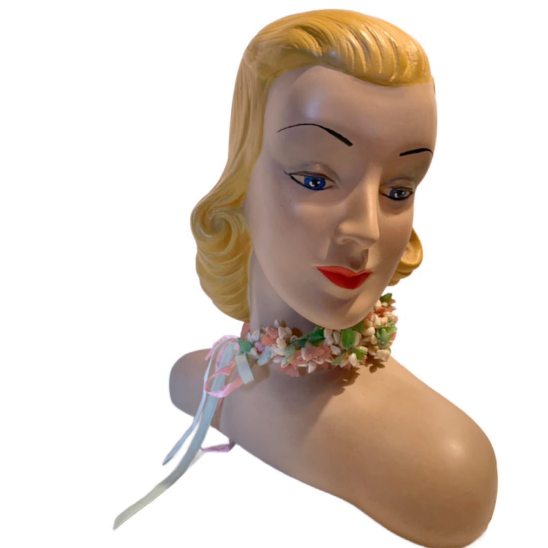 The Conchologist Reimagined Seashell and Celluloid 1930s Piece as Floral Headpiece, Necklace or Bracelet
