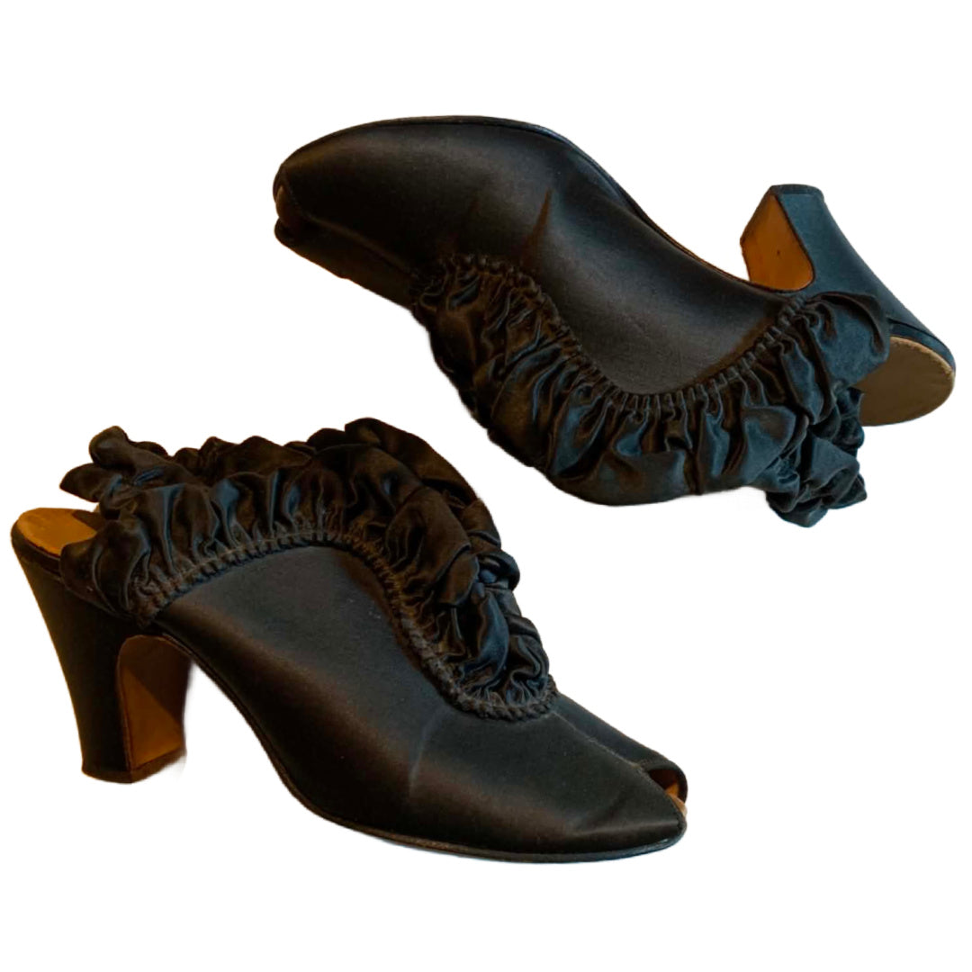 vintage daniel green slippers frou frou 1930s