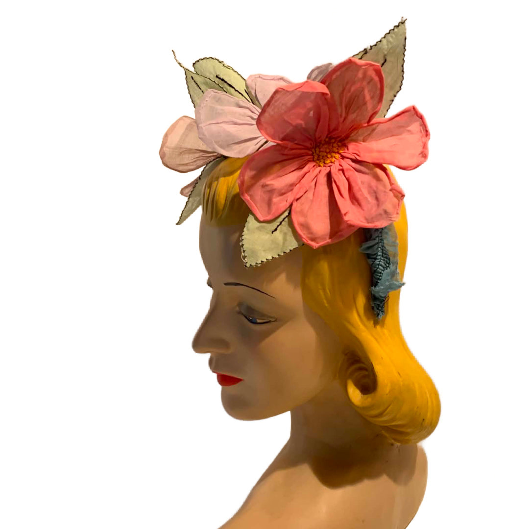 Midsommar- the Reimagined 1920s Batiste Cotton Pastel Flower Headband