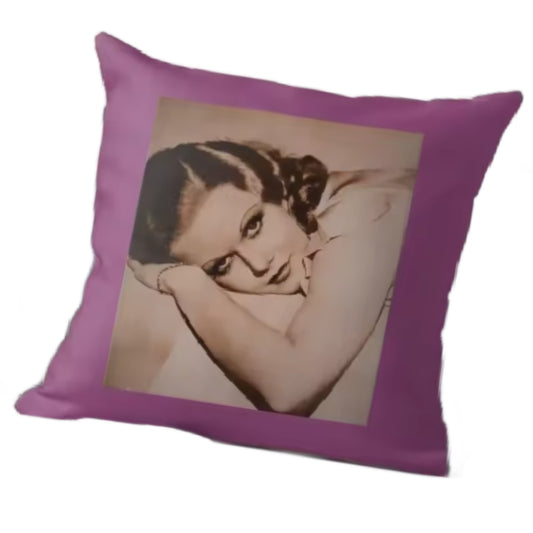 Platinum- the Jean Harlow Photo Print Pillow Cover