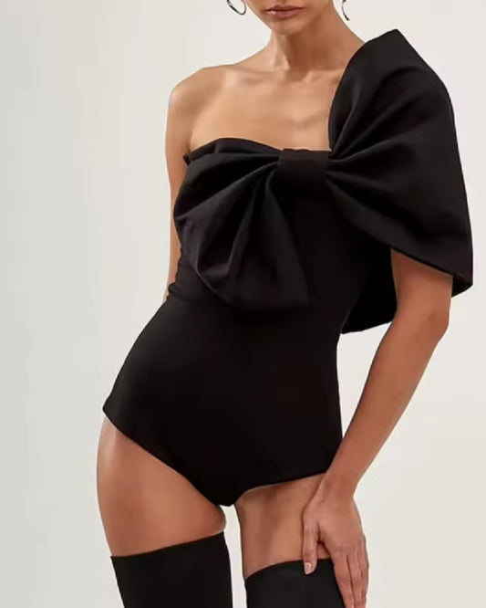 Knotical- the BIG Bow Shoulder Swimsuit and/or Skirt Set 2 Styles Swimsuit