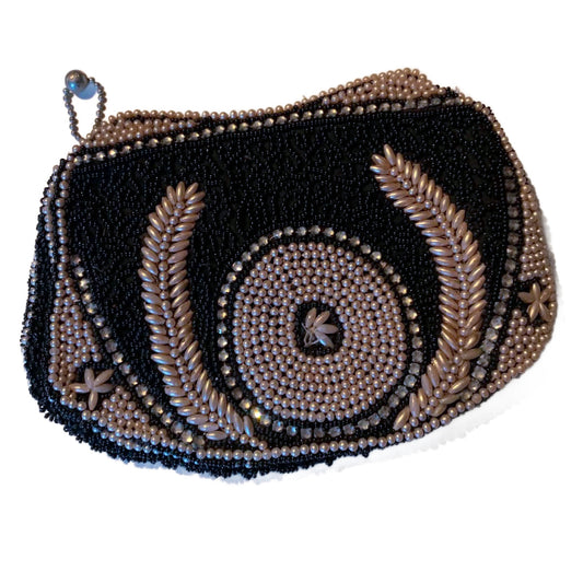 Laurel Wreath Design Beaded Evening Bag circa 1930s