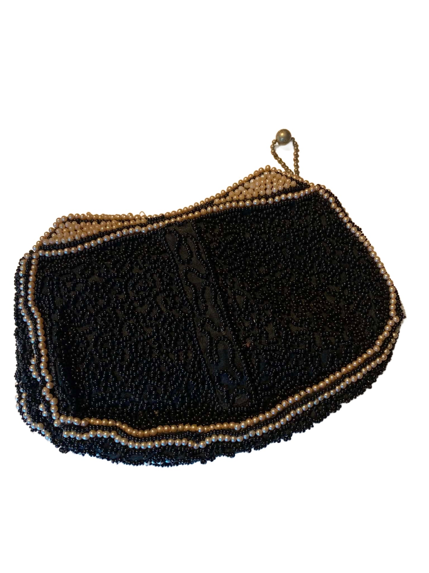 Laurel Wreath Design Beaded Evening Bag circa 1930s