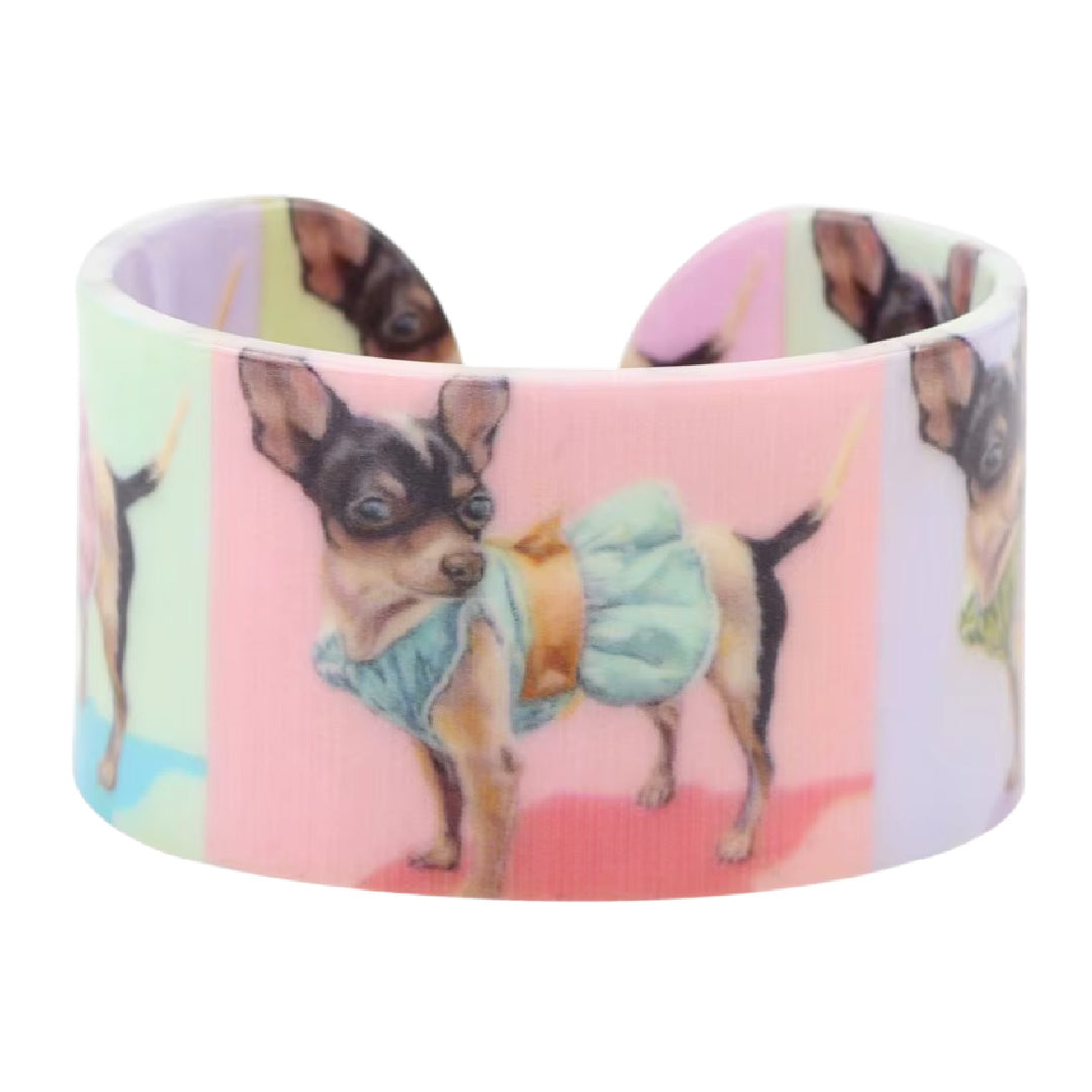 Cosette- the Pretty Chihuahua Bangle Bracelet